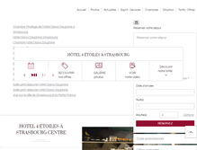 Tablet Screenshot of hotel-diana-dauphine.com